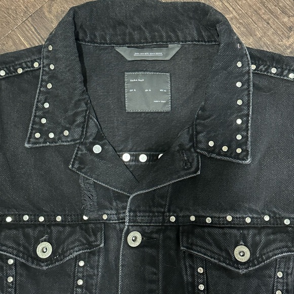 Zara Studded Denim Jacket - Picture 3 of 3